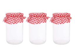 Zeige Details für 3 Einmachgläser mit Schraubverschluß Bild von 3 Einmachgläser mit Schraubverschluß