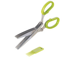 Zeige Details für Kräuterschere mit Reinigungskamm Bild von Kräuterschere mit Reinigungskamm