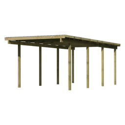Zeige Details für Karibu ECO Carport 2 Bild von Karibu ECO Carport 2
