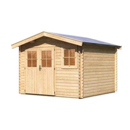 Zeige Details für Karibu 38 mm Blockbohlen Gartenhaus Felsenau 3 Bild von Karibu 38 mm Blockbohlen Gartenhaus Felsenau 3