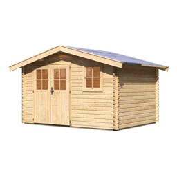 Zeige Details für Karibu 38 mm Blockbohlen Gartenhaus Felsenau 4 Bild von Karibu 38 mm Blockbohlen Gartenhaus Felsenau 4