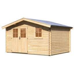 Zeige Details für Karibu 38 mm Blockbohlen Gartenhaus Felsenau 5 Bild von Karibu 38 mm Blockbohlen Gartenhaus Felsenau 5