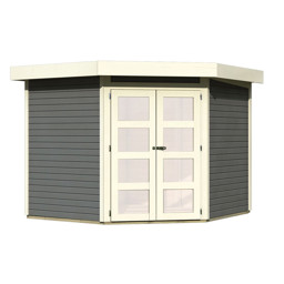 Zeige Details für Karibu Gartenhaus Goldendorf-5 terragrau Bild von Karibu Gartenhaus Goldendorf-5 terragrau