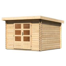 Zeige Details für Karibu 28 mm Blockbohlen Gartenhaus Bastrup-5 Bild von Karibu 28 mm Blockbohlen Gartenhaus Bastrup-5