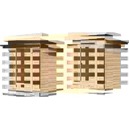 Zeige Details für Karibu Pultdach Gartenhaus Radeburg 2 Bild von Karibu Pultdach Gartenhaus Radeburg 2