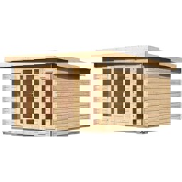 Zeige Details für Karibu Pultdach Gartenhaus Radeburg 3 Bild von Karibu Pultdach Gartenhaus Radeburg 3