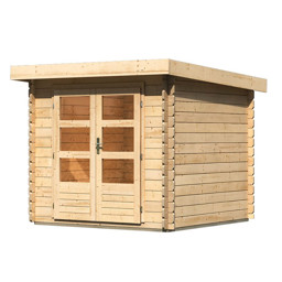 Zeige Details für Karibu 28 mm Blockbohlen Gartenhaus Bastrup 2 Bild von Karibu 28 mm Blockbohlen Gartenhaus Bastrup 2