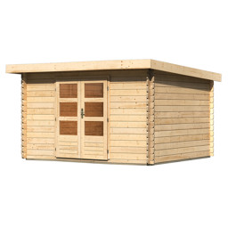 Zeige Details für Karibu 28 mm Blockbohlen Gartenhaus Bastrup-7 Bild von Karibu 28 mm Blockbohlen Gartenhaus Bastrup-7