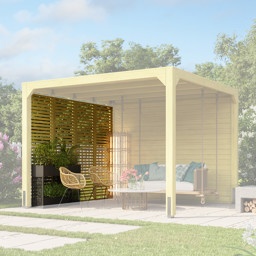 Zeige Details für Karibu Pavillon Cubus Lamellenwand Bild von Karibu Pavillon Cubus Lamellenwand
