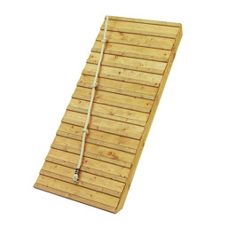 Zeige Details für Holzrampe für 150 cm Podest Bild von Holzrampe für 150 cm Podest