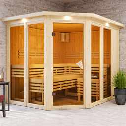 Zeige Details für Karibu 68 mm System Sauna Ainur Bild von Karibu 68 mm System Sauna Ainur