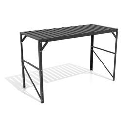 Zeige Details für Vitavia Aluminium Tisch für Gewächshauser 1 Ablage schwarz Bild von Vitavia Aluminium Tisch für Gewächshauser 1 Ablage schwarz