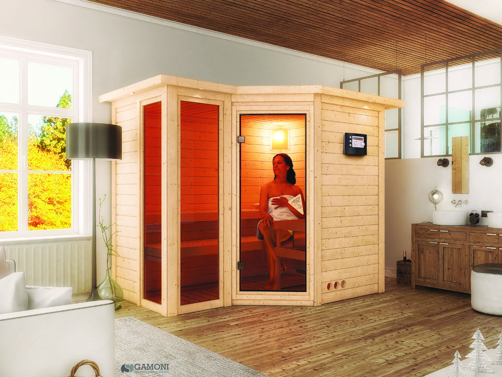 Bild für Kategorie Karibu Massiv Sauna Amara