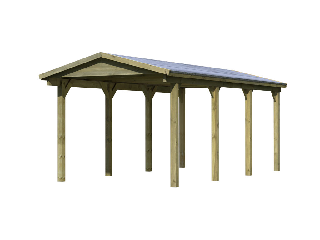 Bild von Karibu Satteldach Einzel Carport Classic 2