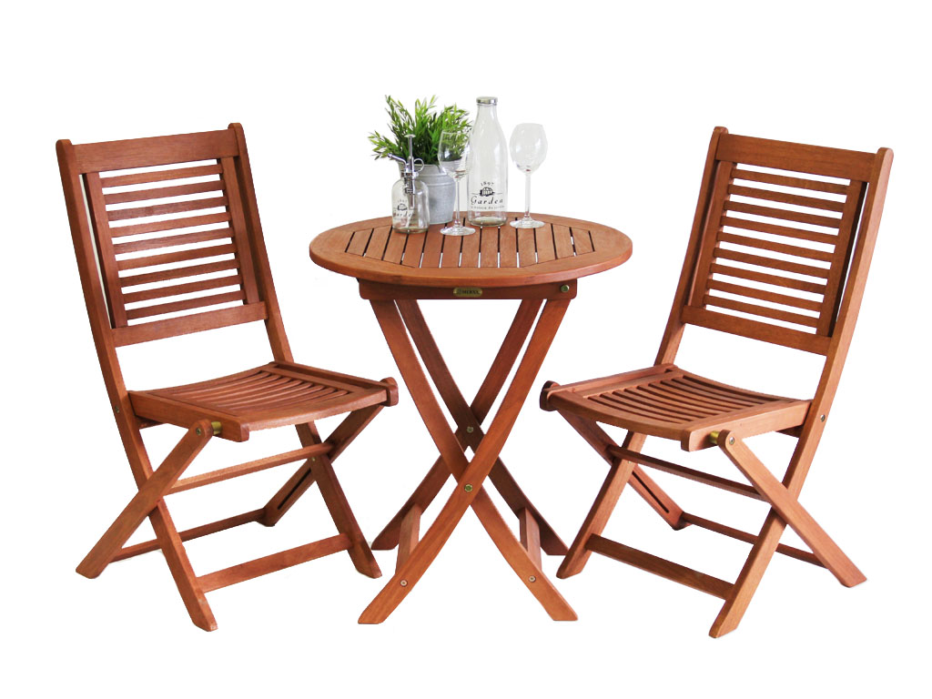 Bild von Cordoba Set mit Tisch Rund 65 cm und 2 Stühlen