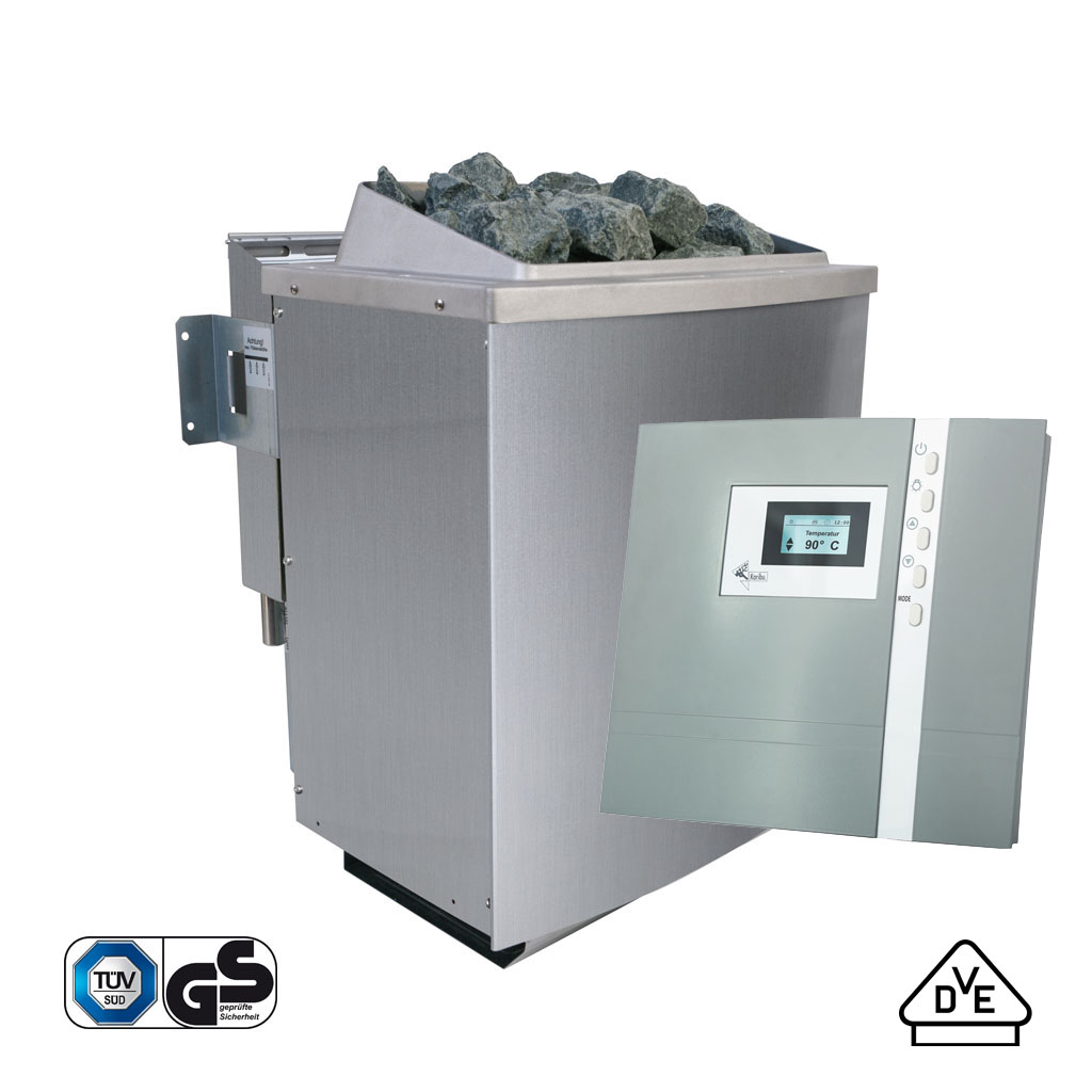 Bild von BIO Saunaofen 9 kW mit elektronischer Außensteuerung Premium