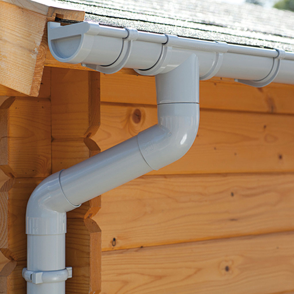 Bild von Karibu PVC Dachrinnen Satteldach