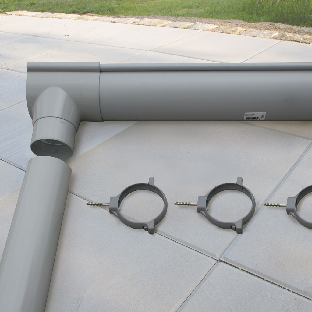 Bild von Karibu PVC Dachrinnen Sets Cubu