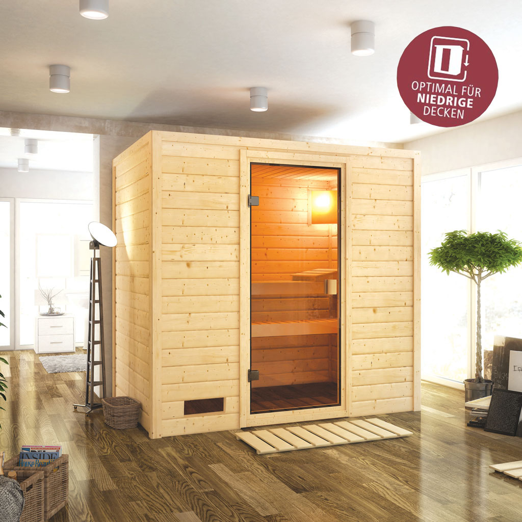 Bild für Kategorie Woodfeeling Massivsauna Samira