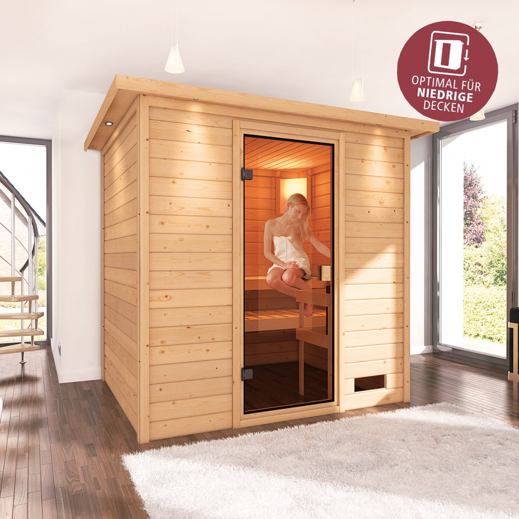 Bild für Kategorie Woodfeeling Massivsauna Adina