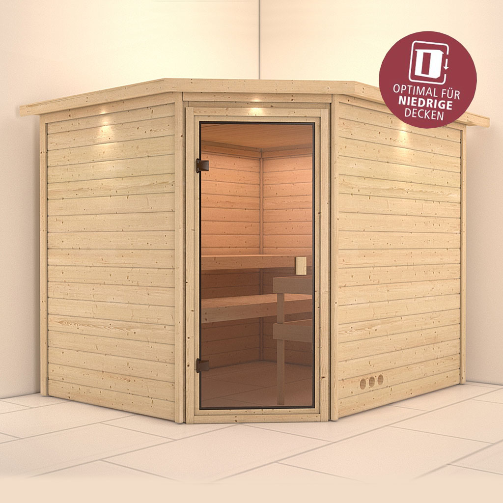 Bild für Kategorie Woodfeeling Massivsauna Leah