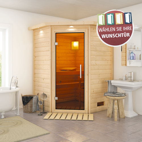 Bild für Kategorie Woodfeeling Massivsauna Franka