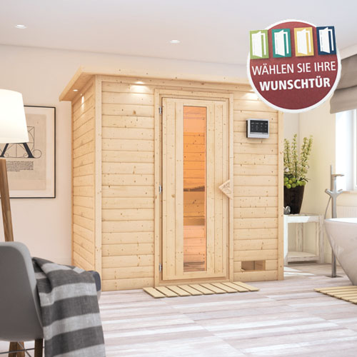 Bild für Kategorie Woodfeeling Massivsauna Anja
