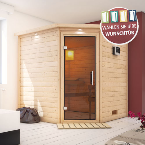Bild für Kategorie Woodfeeling Massivsauna Nina