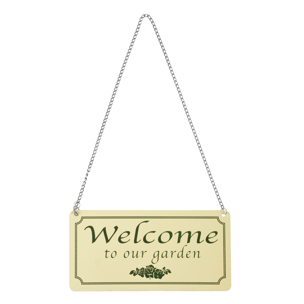 Bild von Blechschild Welcome to our Garden