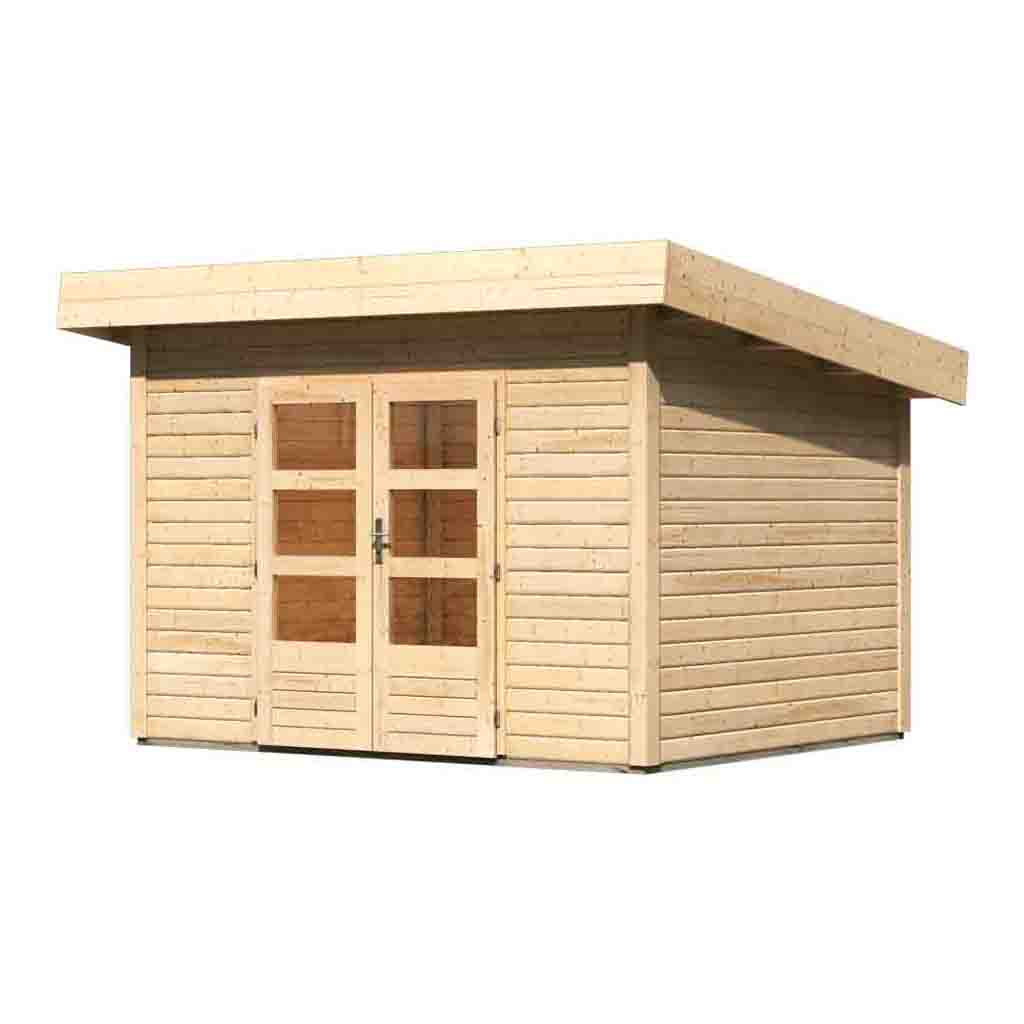 Bild von Woodfeeling Pultdach Gartenhaus Northeim 2 naturbelassen