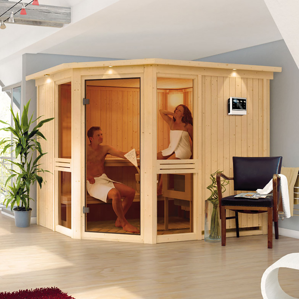 Bild von Karibu 68 mm System Sauna Dana