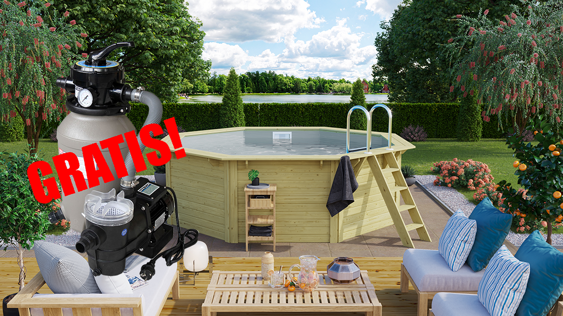Gratis Poolfilteranlage mit Skimmer