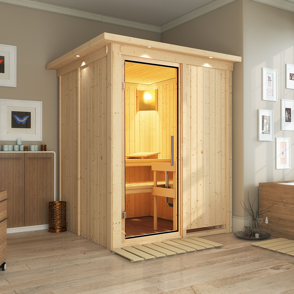 Bild von Karibu 68 mm System Sauna Norin