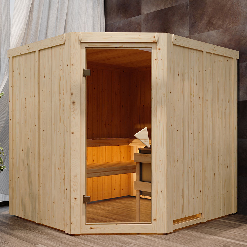 Bild von Karibu 68 mm System Sauna Jarin