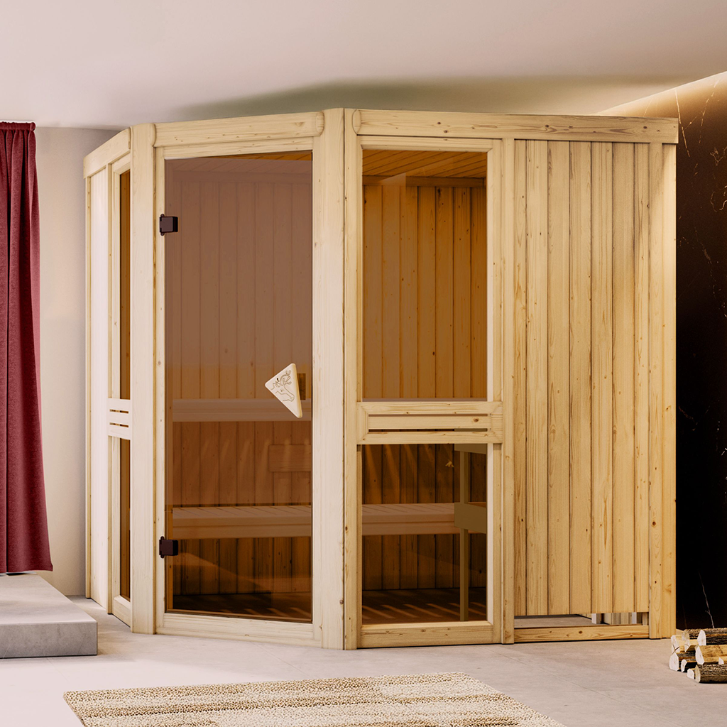 Bild von Karibu 68 mm System Sauna Amelia 2