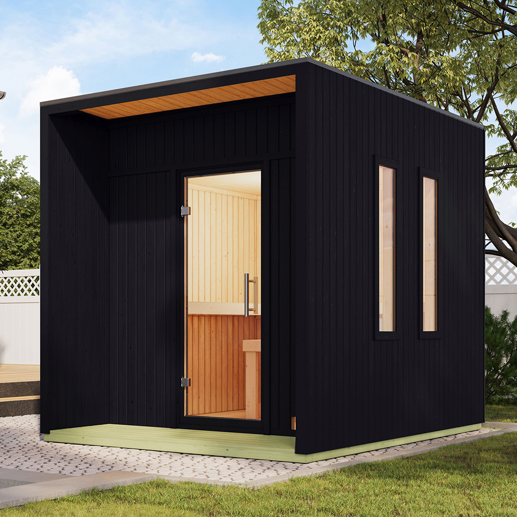 Bild von Karibu  Saunahaus Laguna Black Line