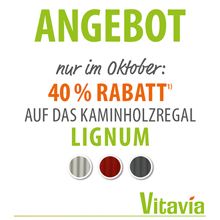 Bild von Vitavia Holzunterstand flach Aluminium