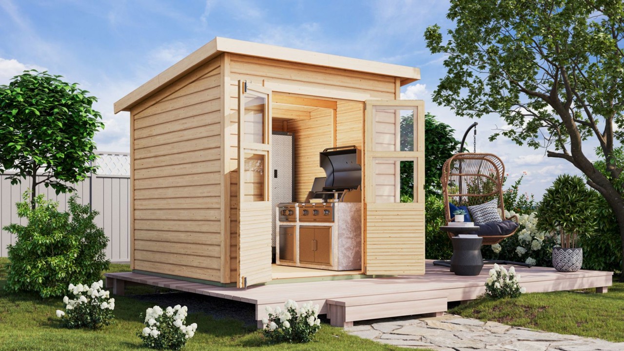 Bild von Express Angebot 14 mm Karibu Gartenhaus Amrum 2