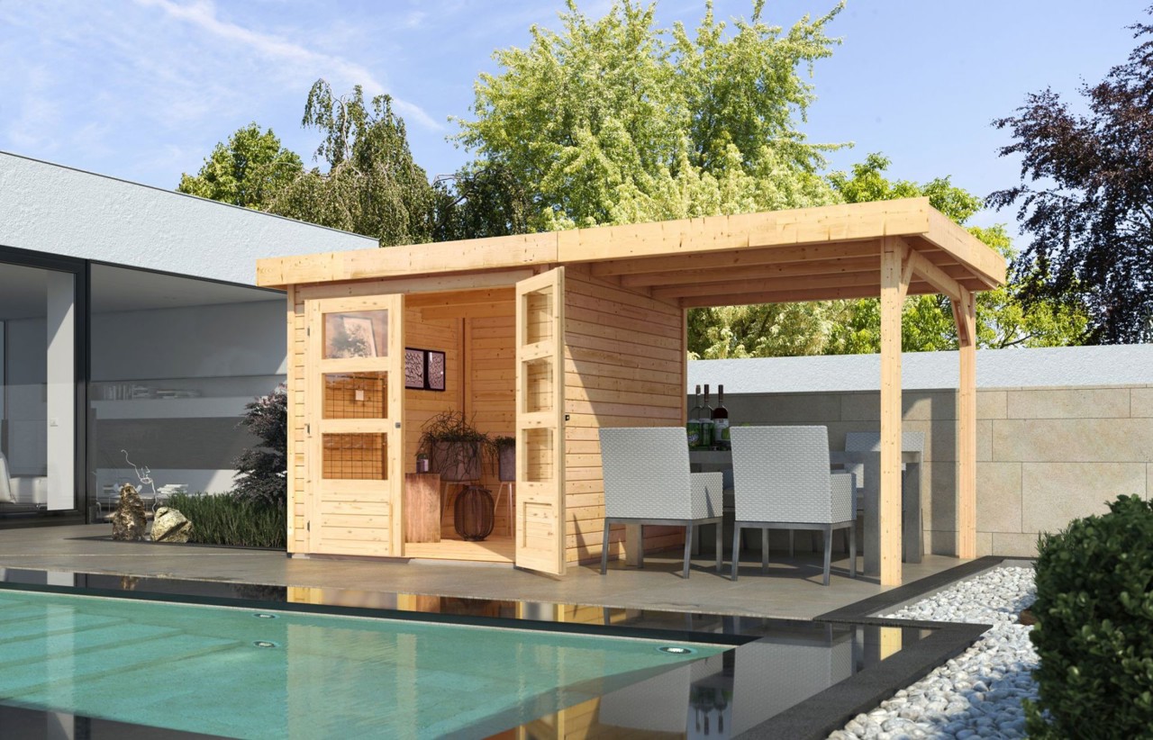 Bild von Express Angebot 19 mm Karibu Gartenhaus Timmo