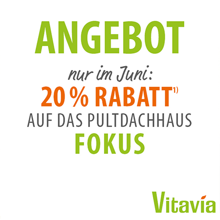 Vitavia Pultdach Gewächshaus Fokus
