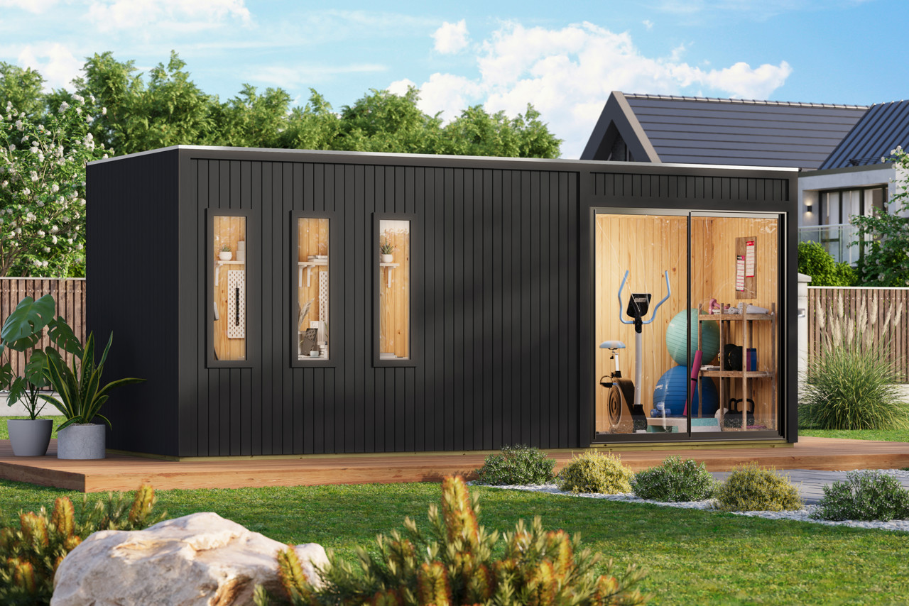 Karibu Gartenhaus Home Office Studio 3