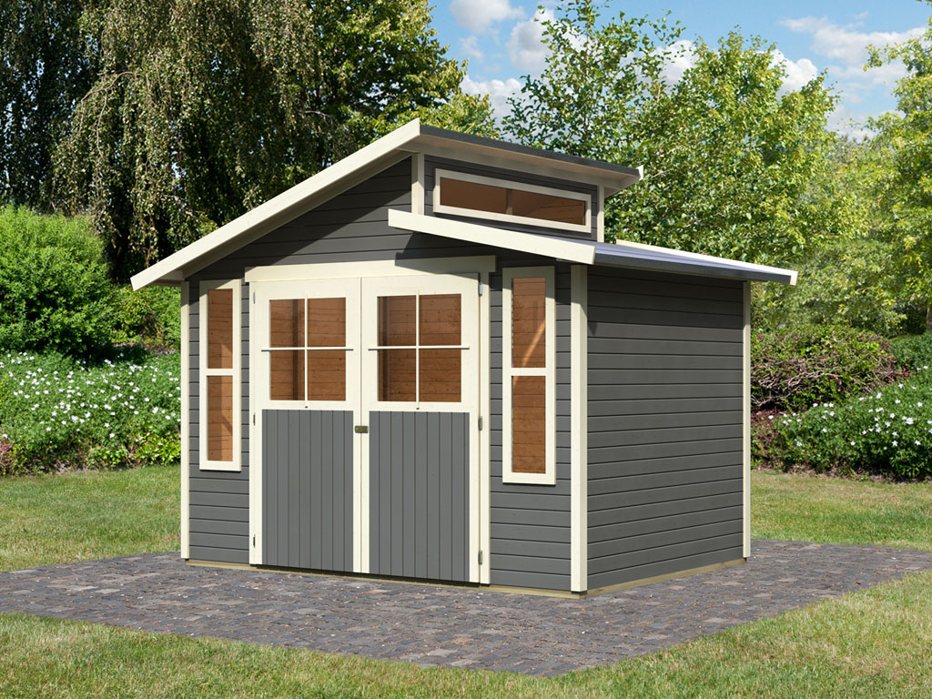 Gamoni De Ich Liebe Meinen Garten Karibu Gartenhaus Grauburg 6 Terragrau